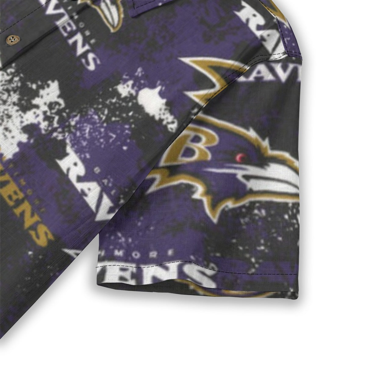 baltimore-ravens-womens-shirt-125gsm-cotton purple black football outfit front view