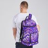 Buffalo football Multifunctional Backpack – Red Blue White Zebra Game Day Style – lightweight game day shirt, football shirt, image 1.0