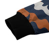 White Smoke Chicago Football Camo Bomber Jacket – Navy Orange Game Day Streetwear Jacket