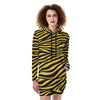 Pittsburgh Football Yellow Black Zebra Women’s Heavy Fleece Long Hoodie – Game Day Streetwear – breathable comfort wear, fan gear, image 1.0