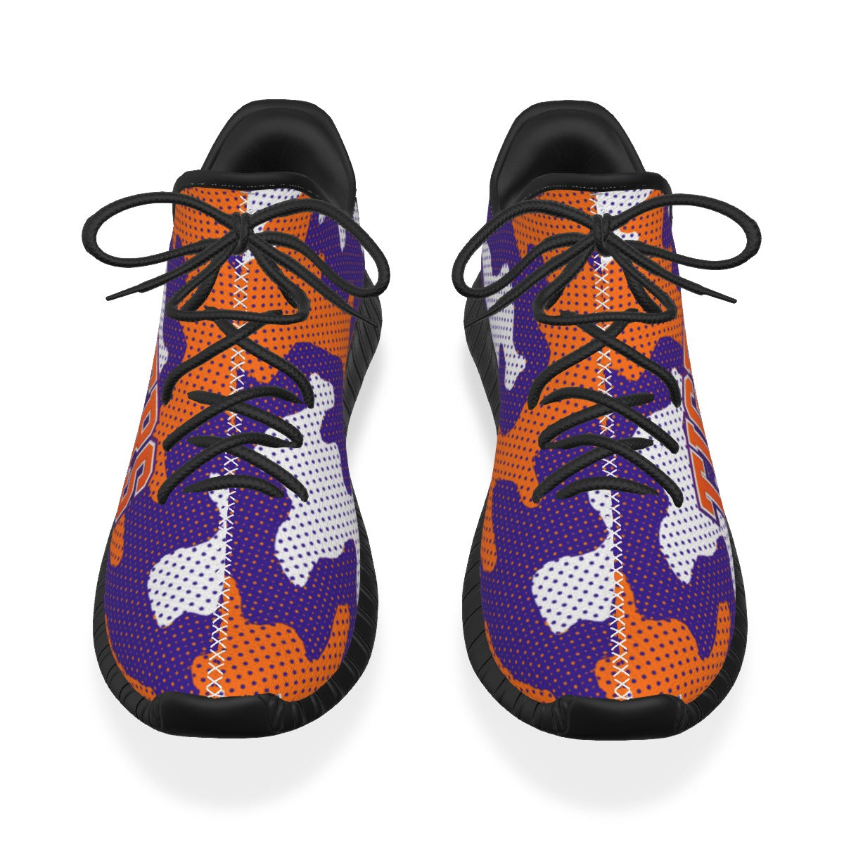 Clemson Tigers Purple Orange Knit Sneakers – Lightweight Athletic Game Day Shoes for Football Fans - ACC football apparel varsity sportswear product image 4.0