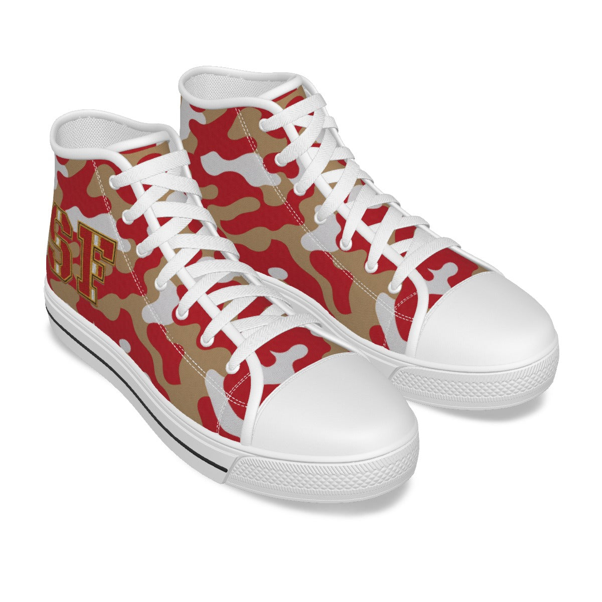 San Francisco Football Camo Kid's Canvas Shoes