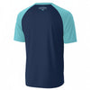 White Smoke Orlando Florida 407 Shirt – Navy and Aqua V Neck T Shirt