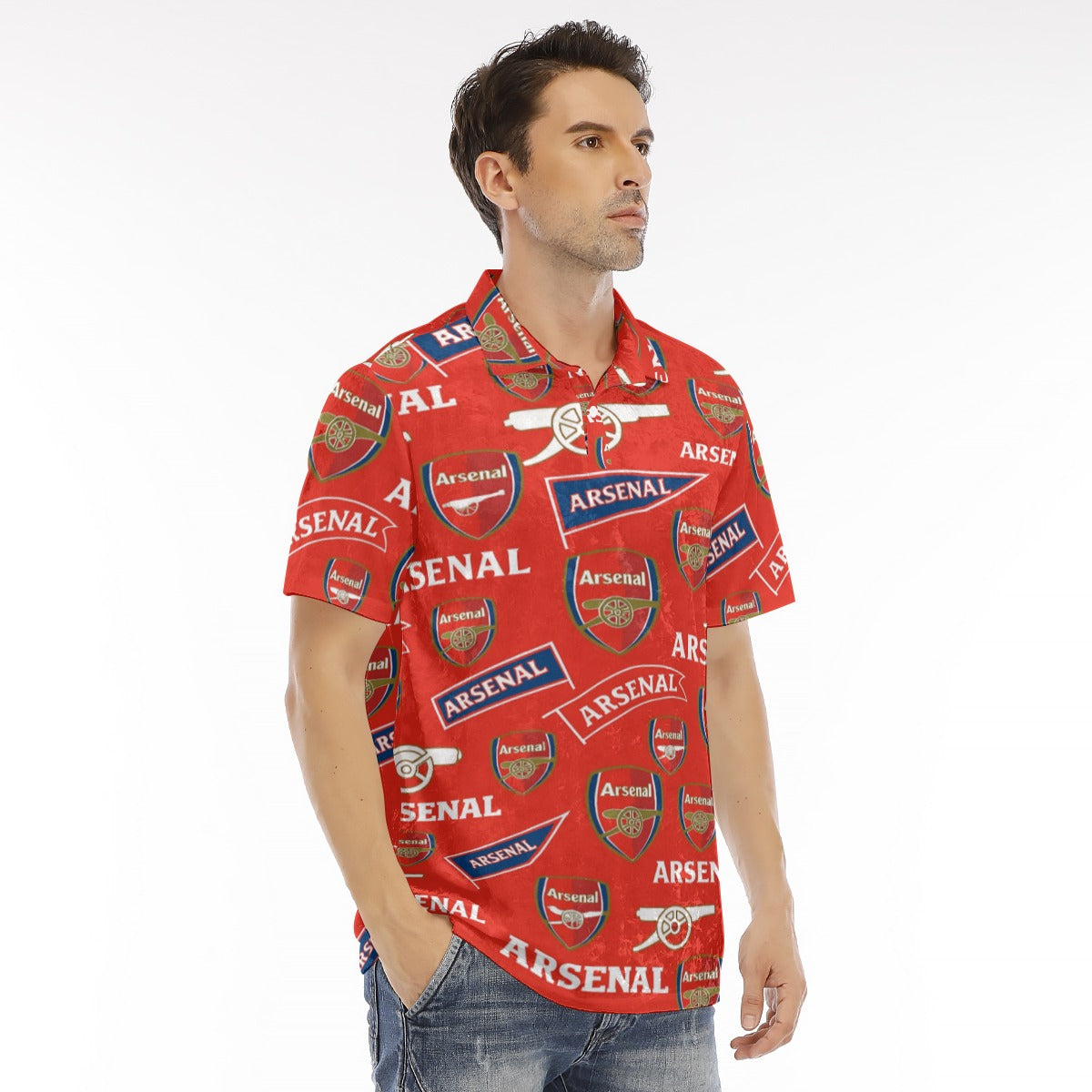 Arsenal FC  Men's Polo Shirt | Velvet streetwear fashion product image 3