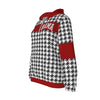 White Smoke Alabama football Women's Borg Fleece Hoodie With Half Zip Crimson Game Day Sherpa Pullover