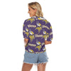 minnesota-vikings-womens-v-neck-shirts purple gold football outfit side view