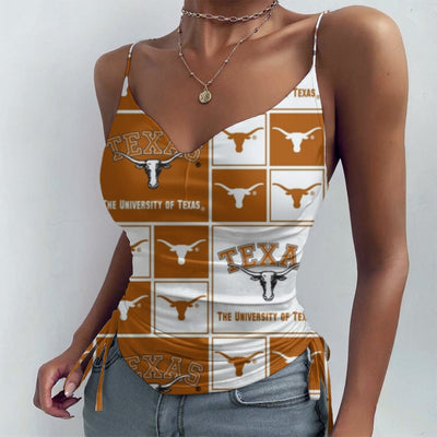 Texas at Austin - Longhorns Drawstring Camisole White varsity sports apparel