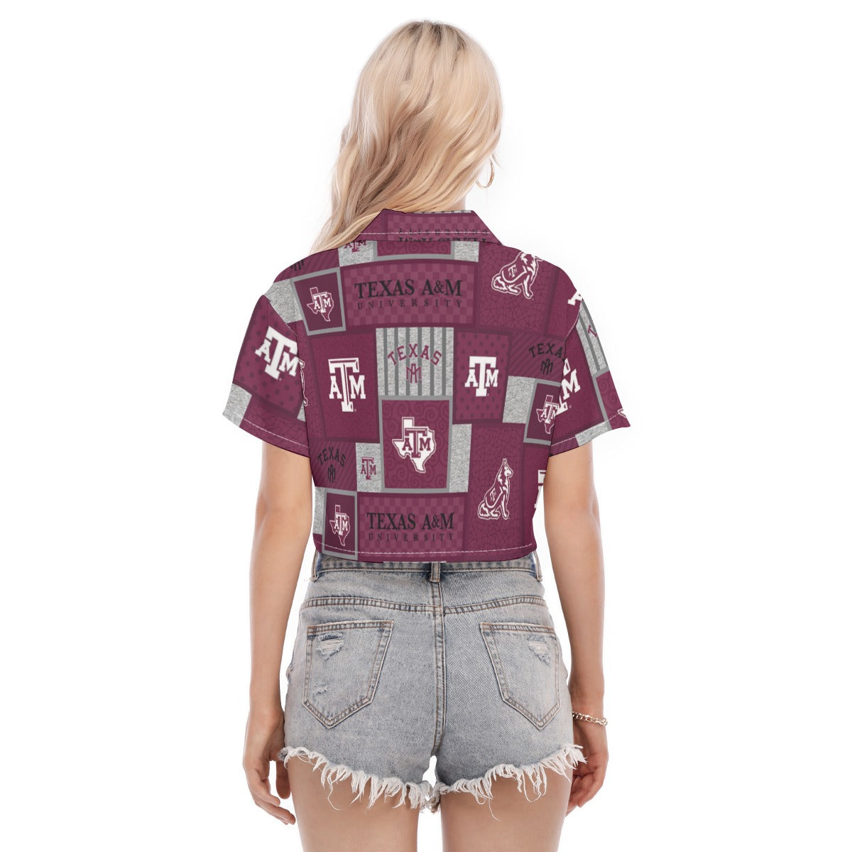 Texas A&M - Aggies Women's Cropped Shirt - Aggies fan gear varsity sportswear product image 4.0