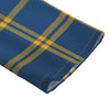 West Virginia Mountaineers Tartan Plaid Blue Gold Women's Chiffon Shirt With Elbow Sleeve