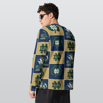 Notre Dame - Fighting Irish Long Sleeve T-Shirt | 190GSM Cotton White varsity sports apparel