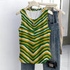 Green Bay Football Yellow Green Women’s Sleeveless Vest – Game Day Streetwear – casual fan outfit, casual fan outfit, image 1.0