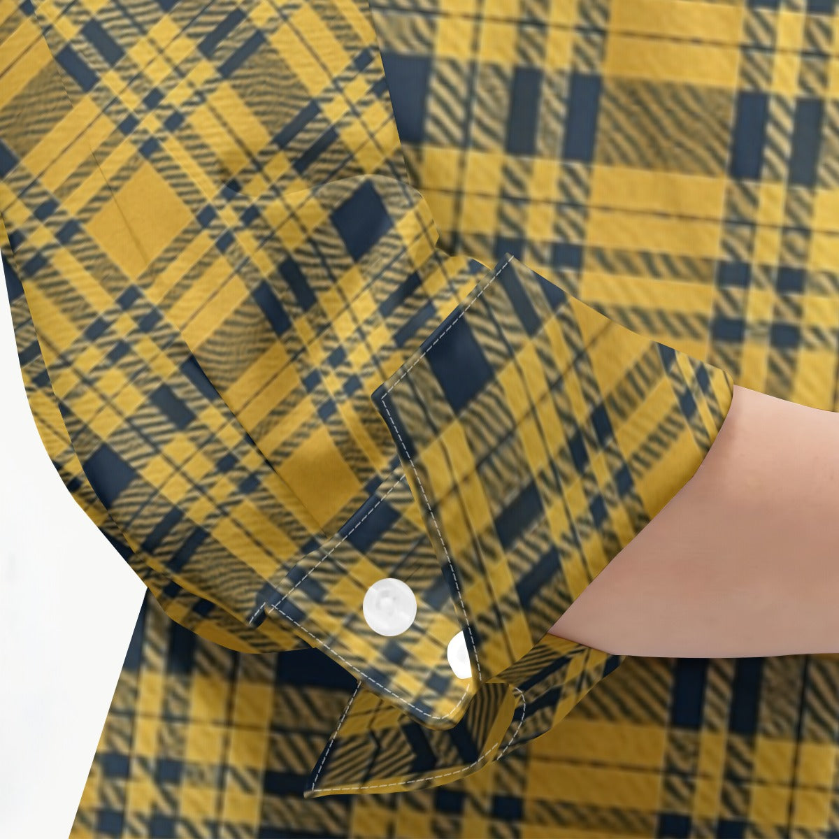 california golden bears tartan plaid oversized button up women shirt women's mid-length sleeve shirt women tartan plaid fashion