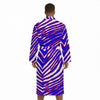 White Smoke Buffalo Bills Zubaz Fleece-Lined Bathrobe with Belt