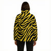 White Smoke Pittsburgh football yellow black  Warm Quilted Polyester Jacket