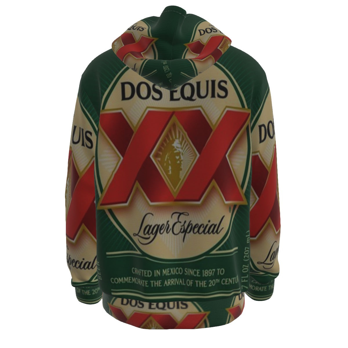 Mexican Beer Hoodie – Double Crest Lager Inspired 90s Streetwear Sweatshirt