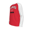White Smoke Chicago Illinois Hockey Red and White Shirt – 1926 Vintage Long Sleeve Raglan Tee