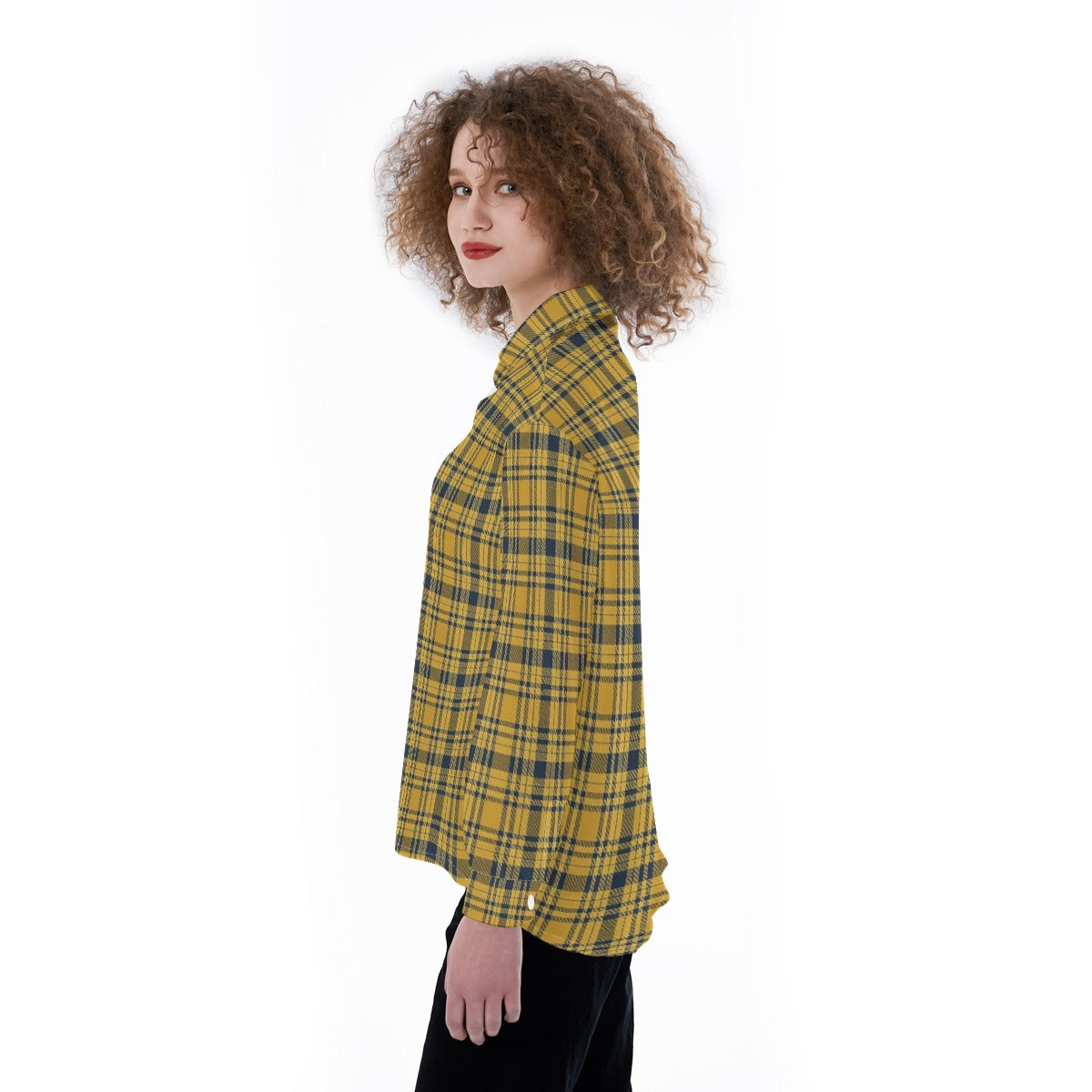 california golden bears tartan plaid oversized button up women shirt women's satin shirt women tartan plaid fashion
