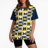 Michigan - Wolverines Women's Loose Fit T-Shirt White varsity sports apparel
