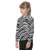 White Smoke Las Vegas Football Zebra Kids’ Hoodie – Black and White Game Day Streetwear