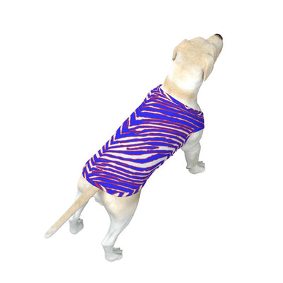 White Smoke All-Over Print Big Tank Top – Red Blue White Zebra Game Day Style