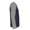 Light Slate Gray Tampa FL ESTD 1849 Navy and Grey Long Sleeve Shirt Men Varsity Raglan Tee