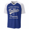 Dallas Football Culture V Neck T Shirt – Game Day Fan District Texas Tee – lightweight game day shirt, fan gear, image 1.0
