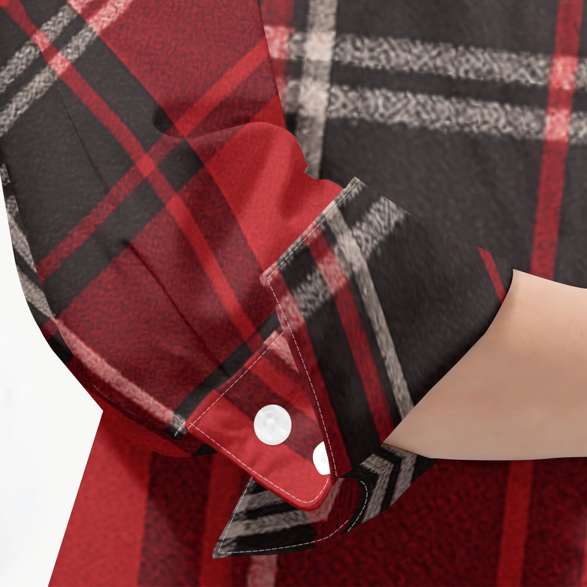red black plaid women football fashion top