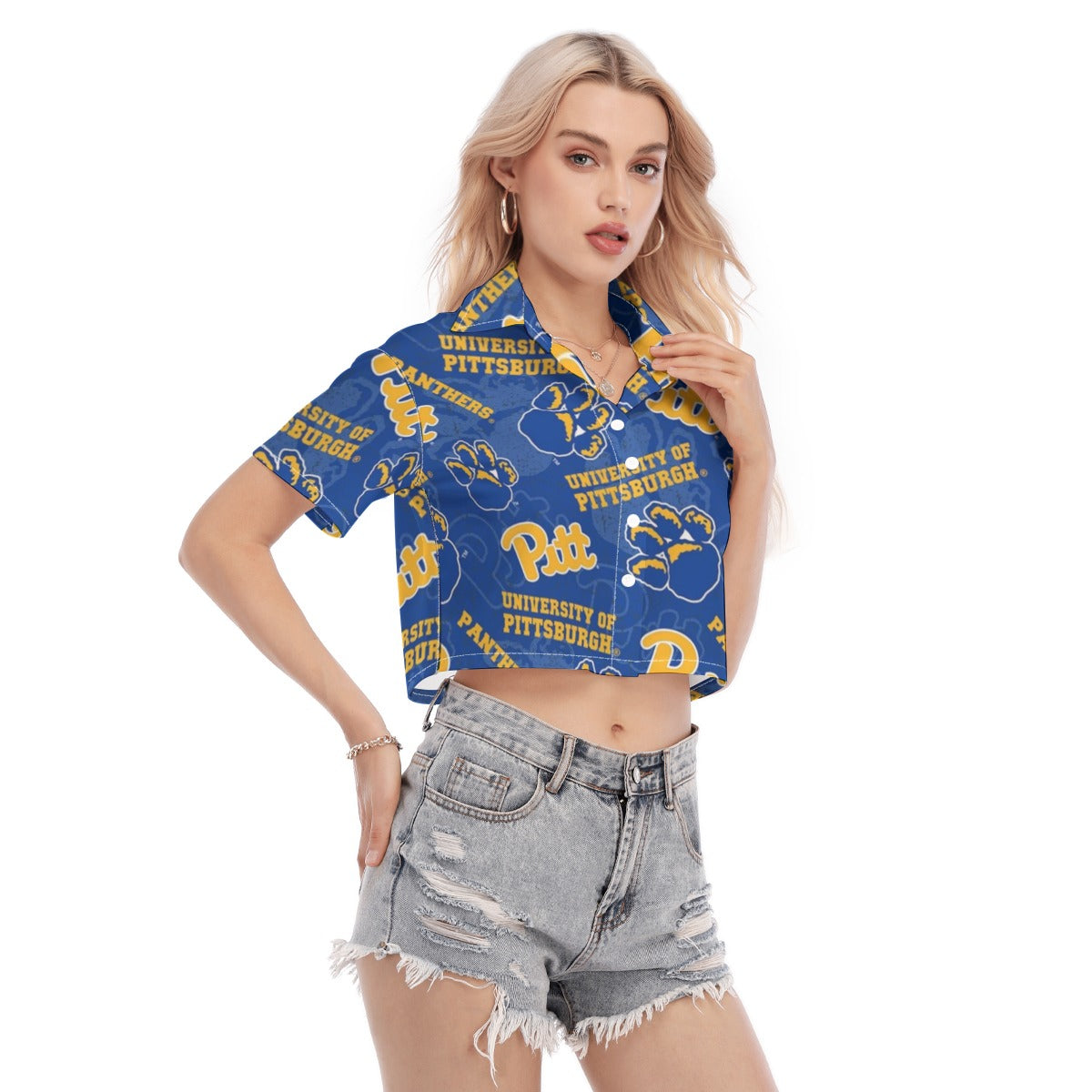 Pittsburgh Panthers Women's Cropped Shirt