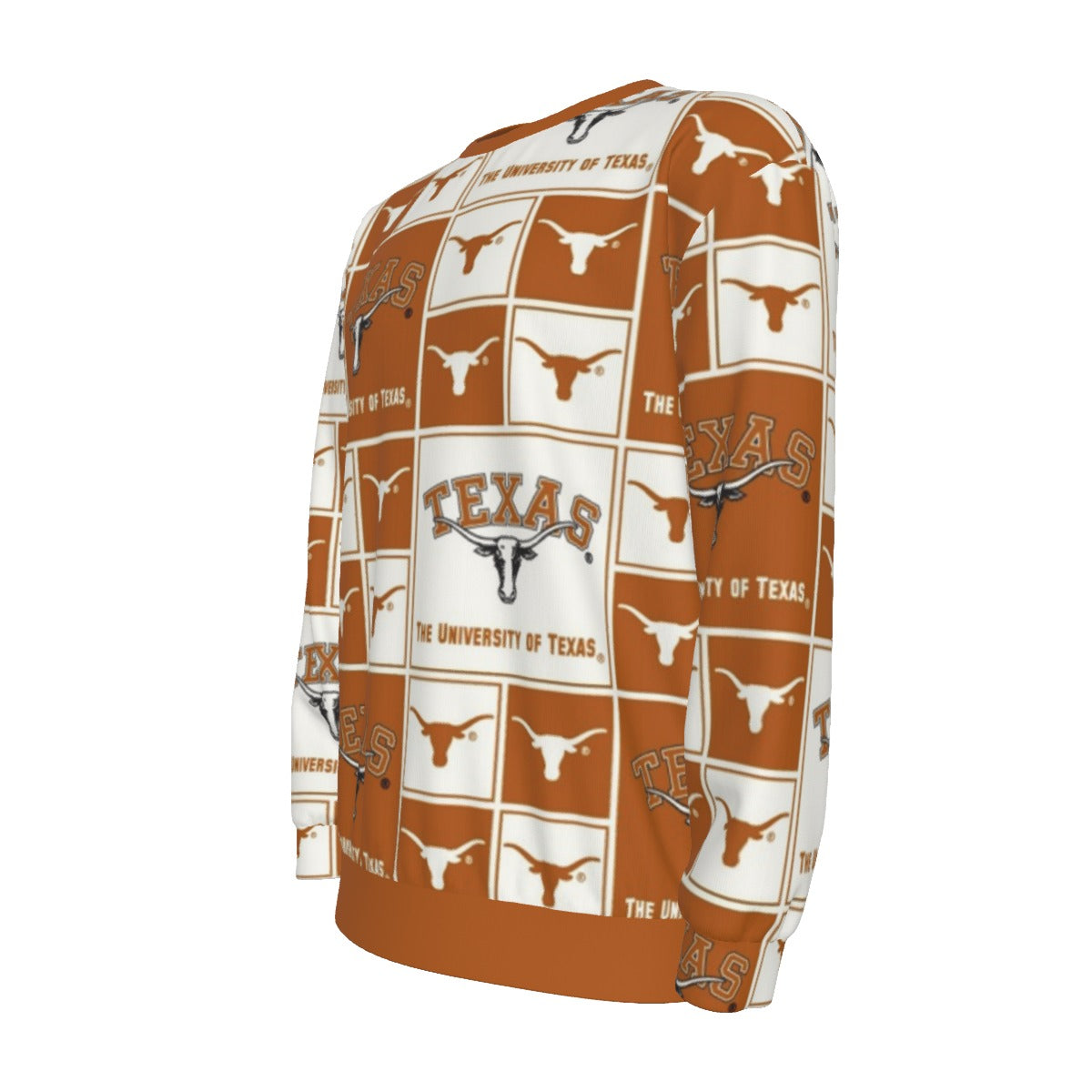 White Smoke Texas at Austin - Longhorns long Sleeve T-Shirt With Dropped Shoulders  | Interlock