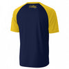 White Smoke Portland Oregon Script T-Shirt in Blue and Yellow – Modern City Streetwear Tee