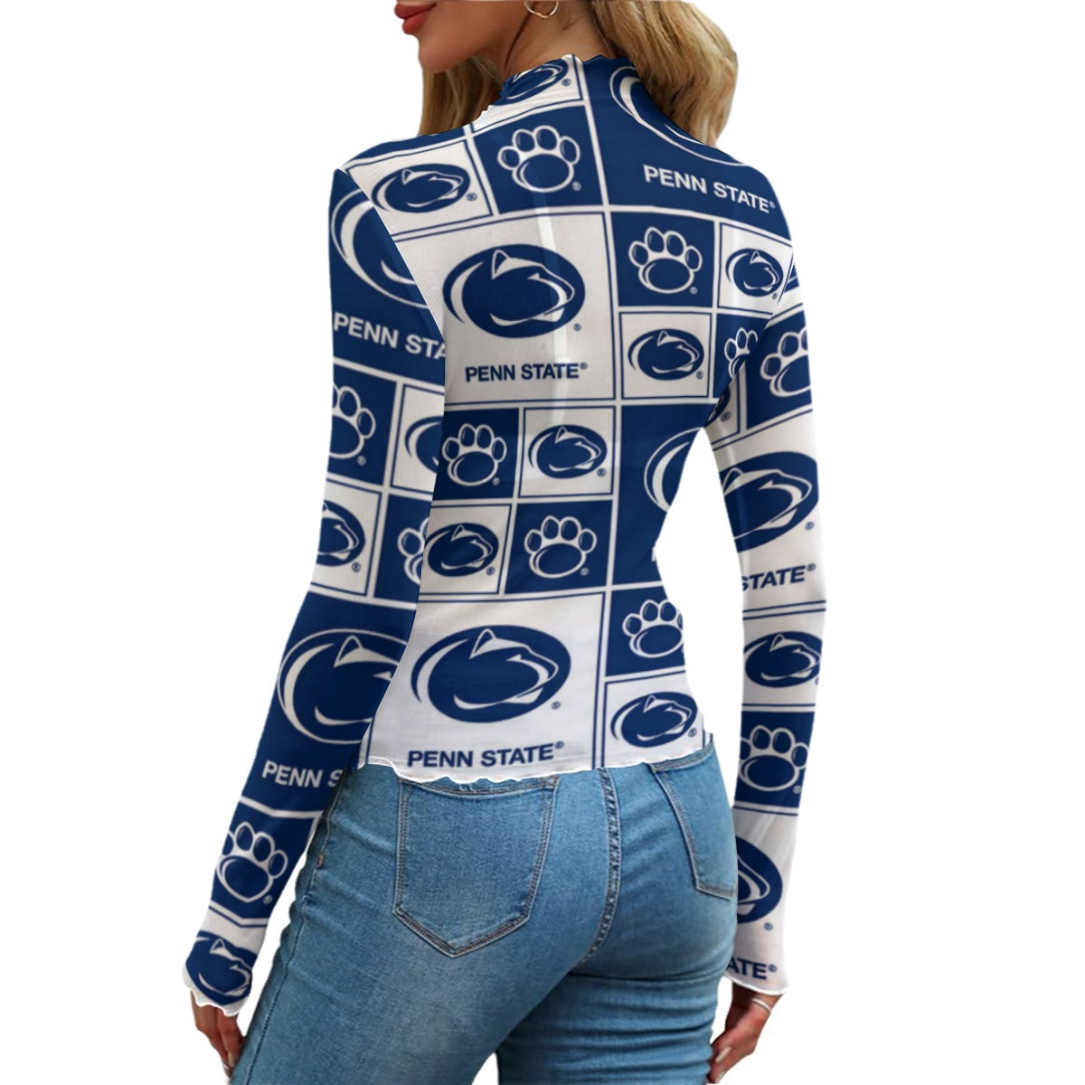 Penn State - Nittany Lions Women's Mesh T-shirt White varsity sports apparel