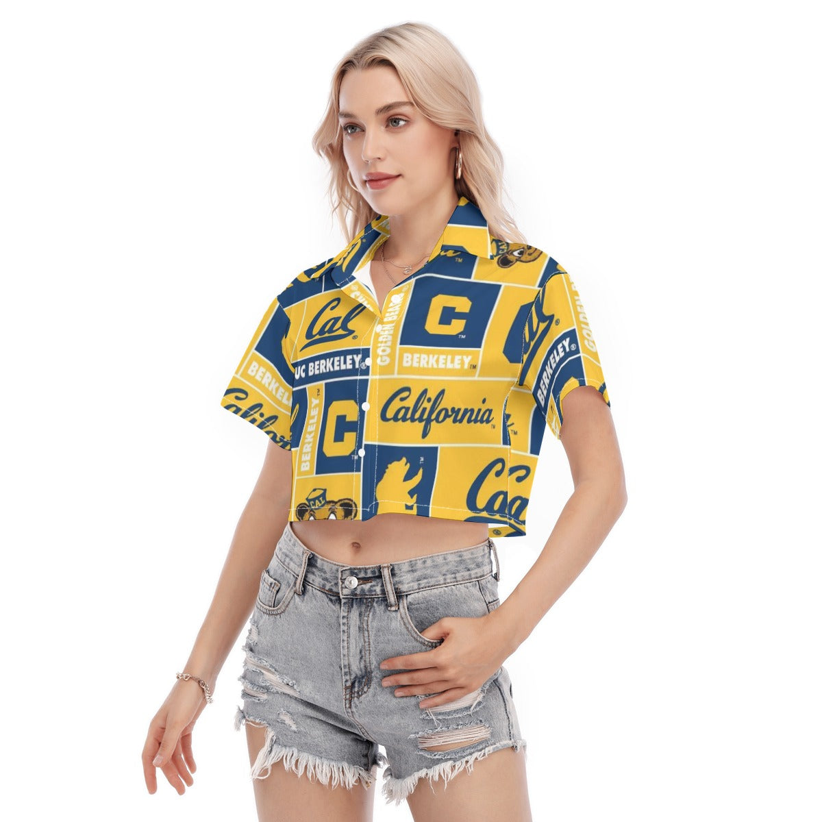 California UC Berkeley - Golden Bears Women's Cropped Shirt