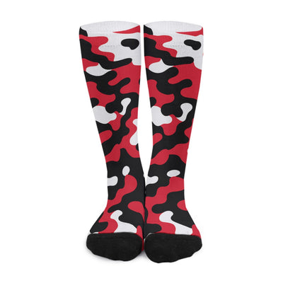 White Smoke Atlanta Falcons Camo Long Socks