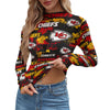 Kansas City Chiefs Women's Mesh T-shirt red gold football outfit image 1.0