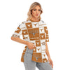 Texas at Austin - Longhorns Women's Short Sleeves T-shirt With Hem Split White varsity sports apparel