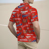 Arsenal FC Men's Half Zip Polo Shirt With Short Sleeve