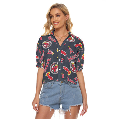Los Angeles Angels Women's V-neck Shirts los angeles angels baseball fan apparel california game day outfit