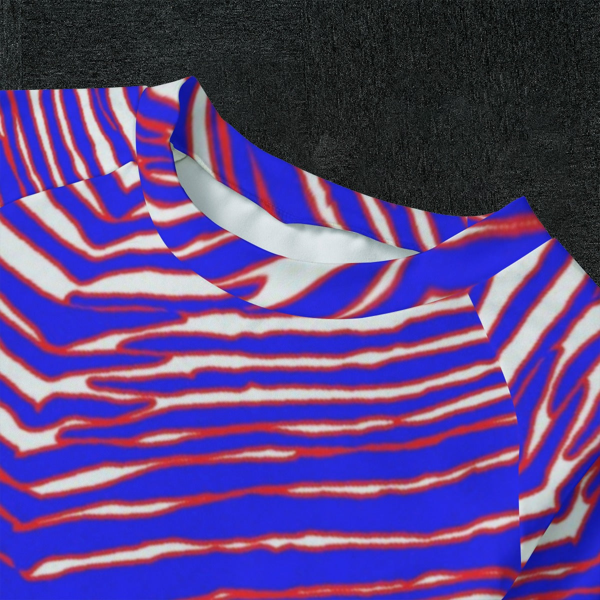 Buffalo Football Kid's Sleep Pajamas – Red Blue White Zebra Game Day Style