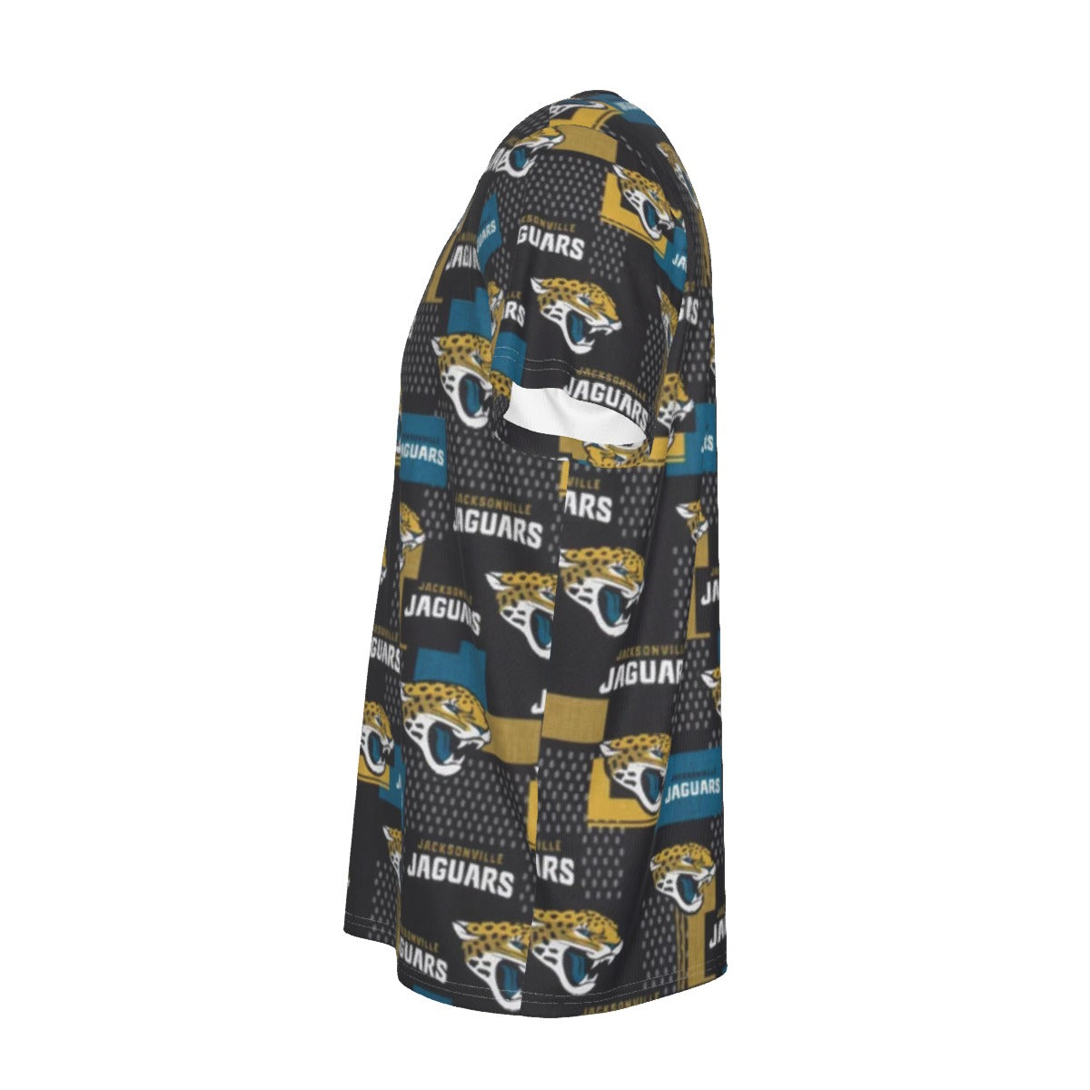jacksonville-jaguars-short-sleeve-t-shirt teal black football front view sleek outfit