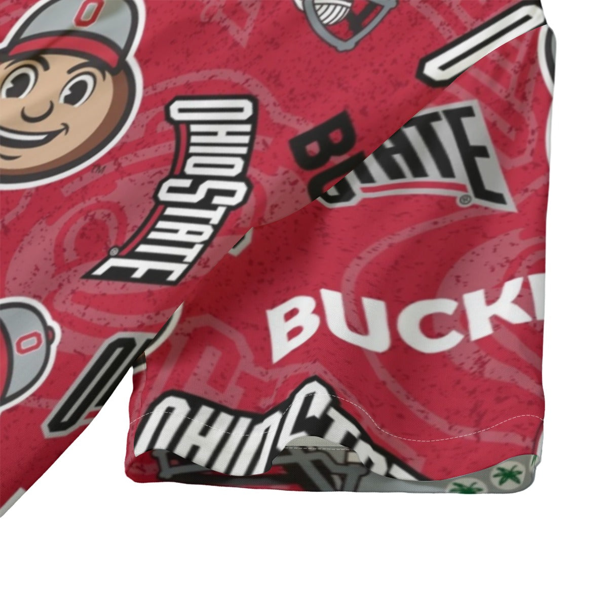 Ohio State Buckeyes Women's Hawaii Shirt | 120GSM White game day varsity apparel