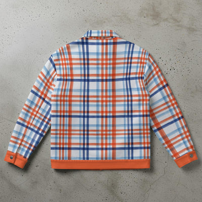 Florida - Gators Tartran Plaid  Unisex Collared Jacket - college football fan apparel sportswear product image 2.0