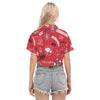 Nebraska Lincoln Cornhuskers Women's Cropped Shirt - Big Ten football apparel varsity sportswear product image 4.0