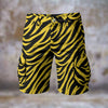 Dark Gray Pittsburgh Football Yellow Black Zebra Men’s Cargo Shorts – Game Day Streetwear
