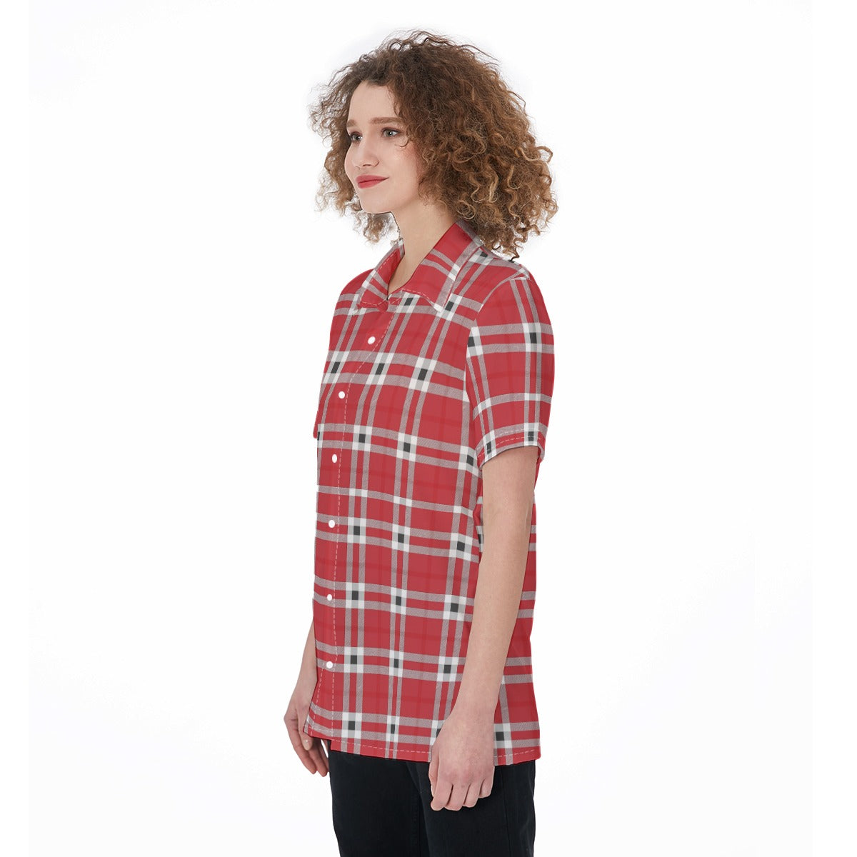 georgia bulldogs tartan plaid oversized button up women shirt women's shirt women tartan plaid game day fashion