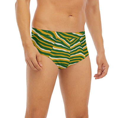 Green Bay football zebra Men's Triangle Low-rise Underwear – nfl fan apparel, game day outfit, image 1.0
