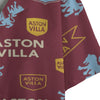 Aston Villa Men's Faux Linen Hawaiian Shirt