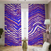 Buffalo football Blackout Curtains with Hooks | 265(gsm) – Red Blue White Zebra Game Day Style – sportswear style, breathable comfort wear, image 1.0