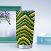 Lavender Green Bay football yellow green zebra Tumbler 20oz