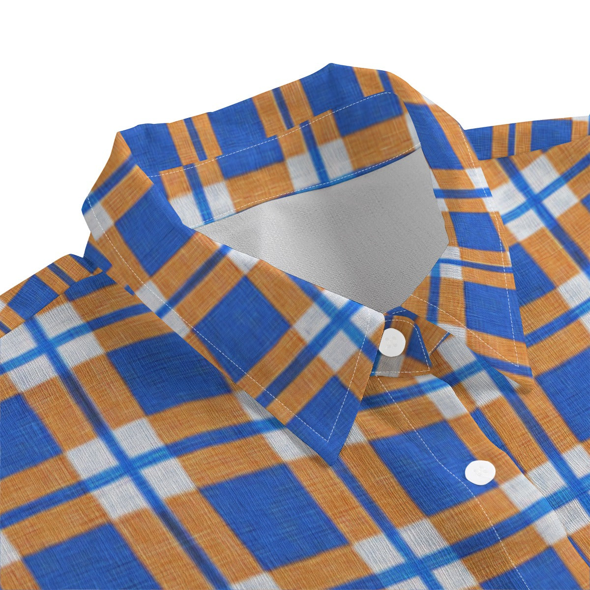 florida gators tartan plaid blue orange  women tartan plaid game day shirt
