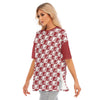 Alabama - Crimson Tide Women's Short Sleeves T-shirt With Hem Split White varsity sports apparel